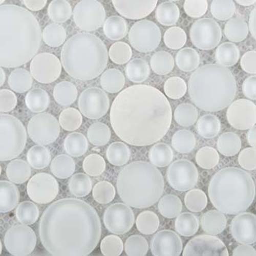 Emser Tile Lucente Ambrato Stone Gl Mosaic Circle Blends