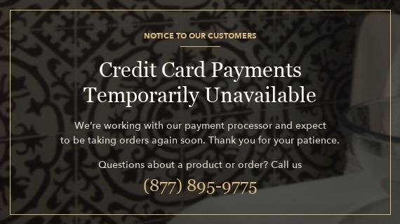 Credit Card Payments Temporarily Unavailable - Call for Questions