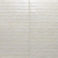 Bedrosians Chroma - White 2" x 18" Glossy Porcelain Field Tile