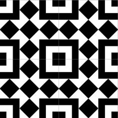 Zio Retro Neuve - Checker Blocks 8" x 8" Porcelain Tile