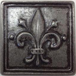Harbor Metals Fleur de Lis - Pewter - 2" x 2"