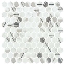 Zio Aragon Hills - Joy Dynasty Hex Recycled Glass Mosaic