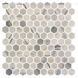 Zio Aragon Hills - Python Haze Hex Recycled Glass Mosaic