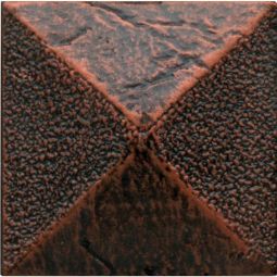 Daltile Armor - Guilded Copper Pyramid Dot 2" x 2"