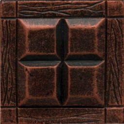 Daltile Armor - Guilded Copper Four Square Dot 2" x 2"