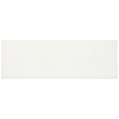 Tesoro Soho - Canvas White Glossy 4" x 12" Wall Tile