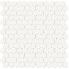 Tesoro Soho - Canvas White Matte 1" Hex Mosaic