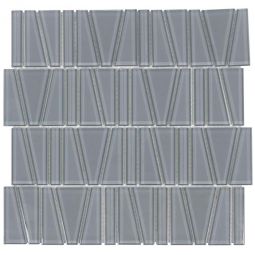 Surfaces Angle - Grey Glass Mosaic