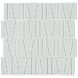Surfaces Angle - White Glass Mosaic