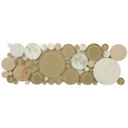 Zio Bubble - Olivine Glass Listello