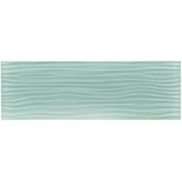 Zio Crystile - Morning Mist Wave 4" x 12" Glass Tile