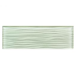 Zio Crystile - Ocean Spray Wave 4" x 12" Glass Tile