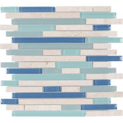 Surfaces Earth Blend - Water Springs Brick Glass & Stone Mosaics