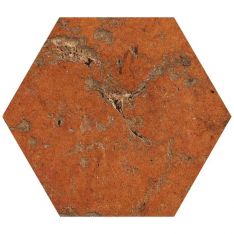 Tesoro Cotto Del Campiano - Rosso Siena Hex Porcelain Tile