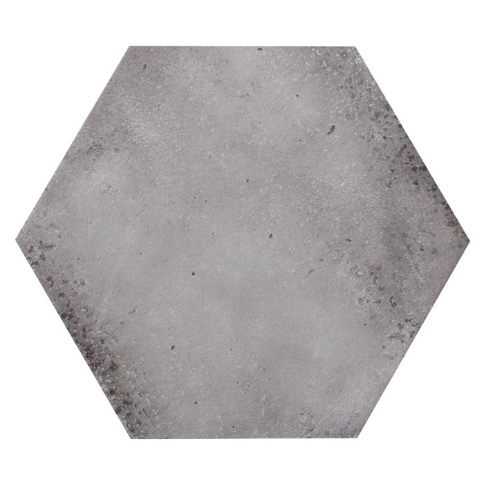 Tesoro Fuoritono - Grigio Hexagon Glossy Tile