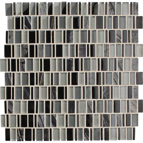 Daltile Clio Boreas 1 x Random Glass & Stone Mosaic