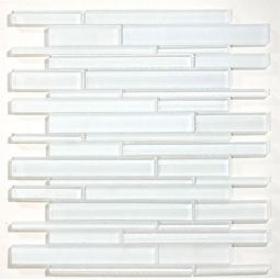 Zio Cane Solid - Super White Glass Mosaic