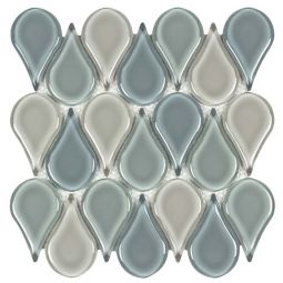 Surfaces Contours - Spring Drops Glass Mosaic