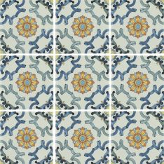 Tesoro Maioliche - 3 Porcelain Tile 6" x 6"