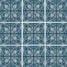 Tesoro Maioliche - 5 Porcelain Tile 6" x 6"