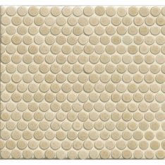 Bedrosians 360 - Beige Matte Penny Rounds Porcelain Mosaics
