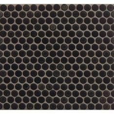 Bedrosians 360 - Charcoal Matte Penny Rounds Porcelain Mosaics