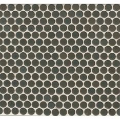 Bedrosians 360 - Iron Matte Penny Rounds Porcelain Mosaics