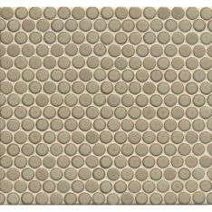 Bedrosians 360 - Pumice Matte Penny Rounds Porcelain Mosaics