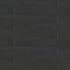 Bedrosians Allora - Solid Black Matte 3" x 24" Floor & Wall Tile