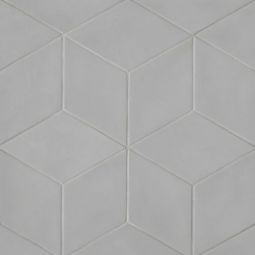 Bedrosians Allora - Solid Grey Matte Rhombus Floor & Wall Tile