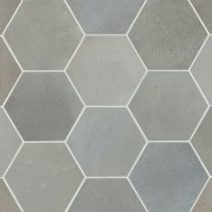 Bedrosians Celine - Blue 4" Hexagon Matte Porcelain Floor & Wall Tile