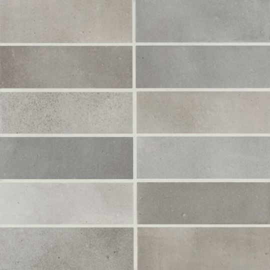 Bedrosians Celine Greige 2-in x 6-in Matte Porcelain Subway Floor and Wall Tile (5.33-sq. ft/ Carton)