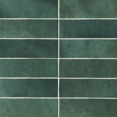 Bedrosians Cloe - Green 2.5" x 8" Gloss Ceramic Wall Tile