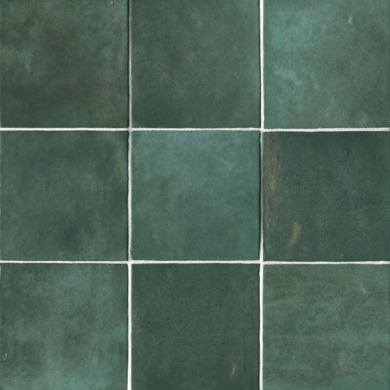 Green 5 X Gloss Ceramic Wall Tile, Green Floor Tile