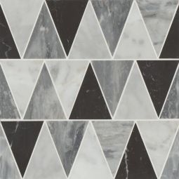 Bedrosians Modni - Cool Blend Beckett Honed Marble Mosaic