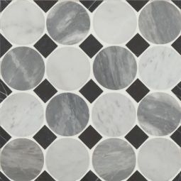Bedrosians Modni - Cool Blend Emery Honed Marble Mosaic