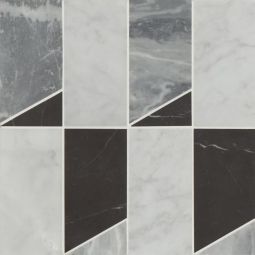 Bedrosians Modni - Cool Blend Jett Honed Marble Mosaic