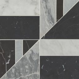 Bedrosians Modni - Cool Blend Lennox Honed Marble Mosaic