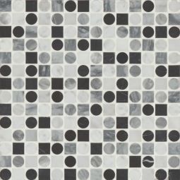 Bedrosians Modni - Cool Blend Monroe Honed Marble Mosaic