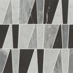Bedrosians Modni - Cool Blend Zayden Honed Marble Mosaic