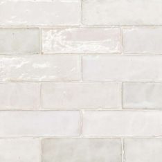 Bedrosians Zagora - Blanc 2" x 6" Glossy Zellige Field Tile