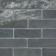 Bedrosians Zagora - Charcoal 2" x 6" Glossy Zellige Field Tile