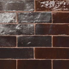 Bedrosians Zagora - Maroon 2" x 6" Glossy Zellige Field Tile