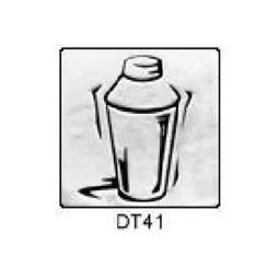 Solid Pewter Dots DT41 - 2" Martini Shaker