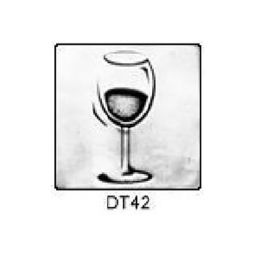 Solid Pewter Dots DT42 - 2" Wine Glass