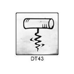 Solid Pewter Dots DT43 - 2" Cork Screw