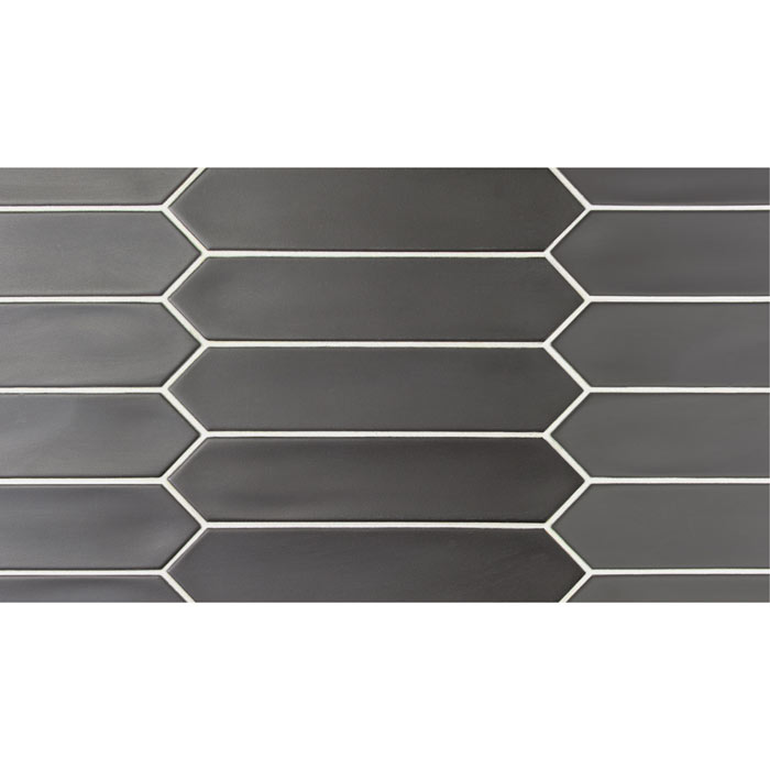 Tesoro Lanse Black 2" x 10" Picket Wall Tile