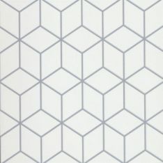 Emser Geometry - Cube Gray 10" x 10" Porcelain Tile