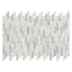 Emser Link - White Linear Marble Groutless Mosaic