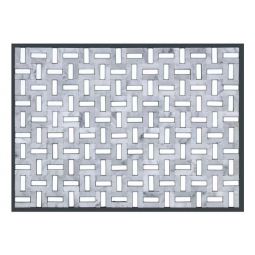 Emser Link - White & Silver Marble Groutless Mosaic